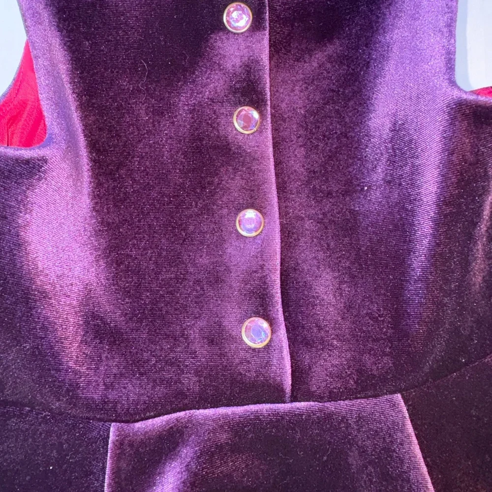 Girls Velvet Purple Twirl Dress